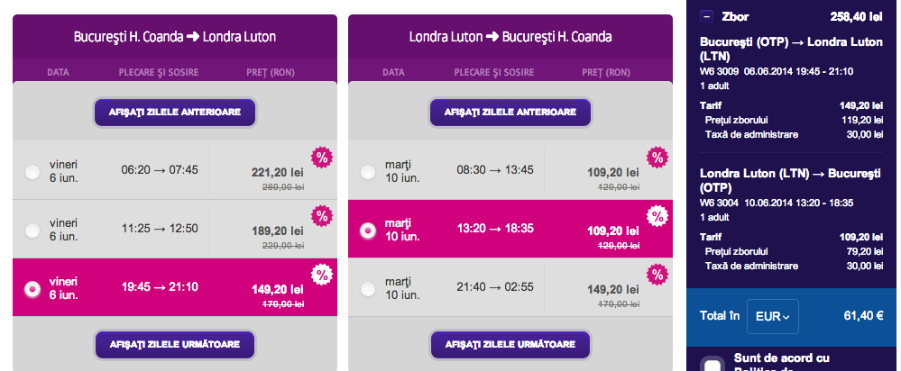 Withered Repair possible Other places Promoție de Paști la Wizz Air, toate biletele la - 20%: Bucuresti - Londra  si retur la un pret excelent: 61€ - T2T.ro