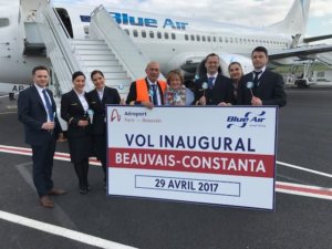 Inaugurare zbor Paris Beauvais - Constanța Blue Air