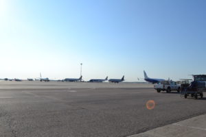 Aglomeratie de avioane pe aeroportul Otopeni